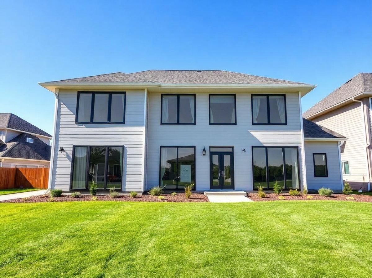 After professional window tint — Full-home exterior tint